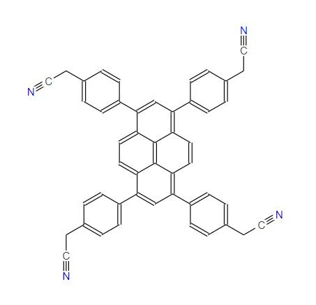 ЦАС:2757083-07-9丨2,2',2'',2'''-(Пирен-1,3,6,8-тетраилтетракис(бензен-4,{{ 11}}диил))тетраацетонитрил